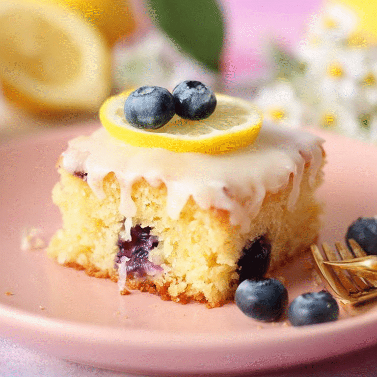 Lemon Blueberry Sheet Cake 7 Delicious Lemon Blueberry Sheet Cake topped with fresh blueberries and lemon zest