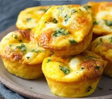 Delicious homemade egg bites with vegetables in a nutritious dish